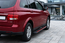 SsangYong Kyron 2005–2014 Stranske stopnice Maya Red (2 kosa, aluminij) fotografija 1