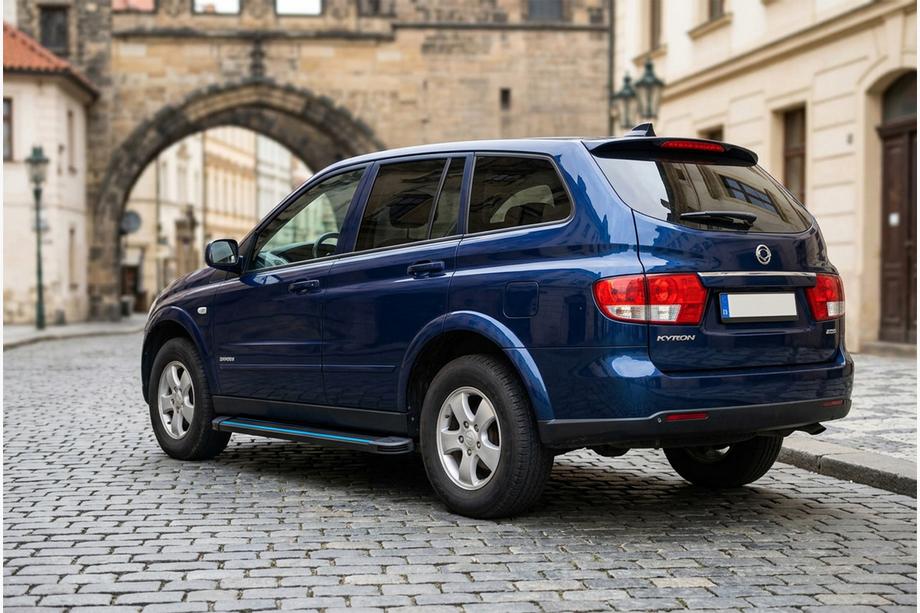 SsangYong Kyron 2005–2014 Stranske stopnice Maya Blue (2 kos, aluminij) Image