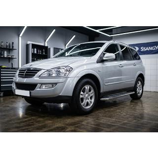 Stranske stopnice Maydos V2 (2 kosa, aluminij/nerjavno jeklo) SsangYong Kyron 2005–2014 fotografija 1