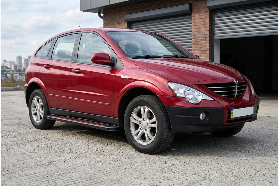 SsangYong Action 2005–2018 Stranske stopnice Maya Red (2 kosa, aluminij) Image