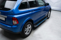 SsangYong Action 2005–2018 Stranske stopnice Maya Blue (2 kos, aluminij) fotografija 1