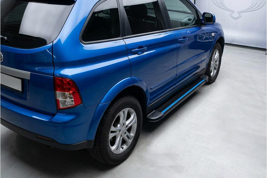 SsangYong Action 2005–2018 Stranske stopnice Maya Blue (2 kos, aluminij) Image