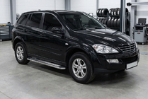 SsangYong Action 2005–2018 Stranske stopnice Maydos V2 (2 kosa, aluminij/nerjavno jeklo) fotografija 1