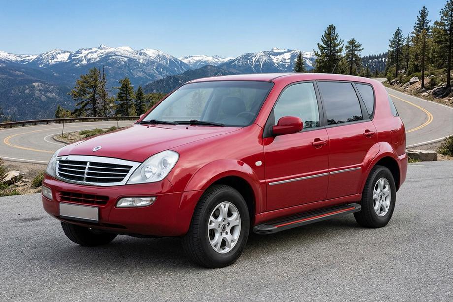 SsangYong Rexton I 2001–2017 Bočne stopnice Maya Red (2 kos, aluminij) 2012-2017 Image