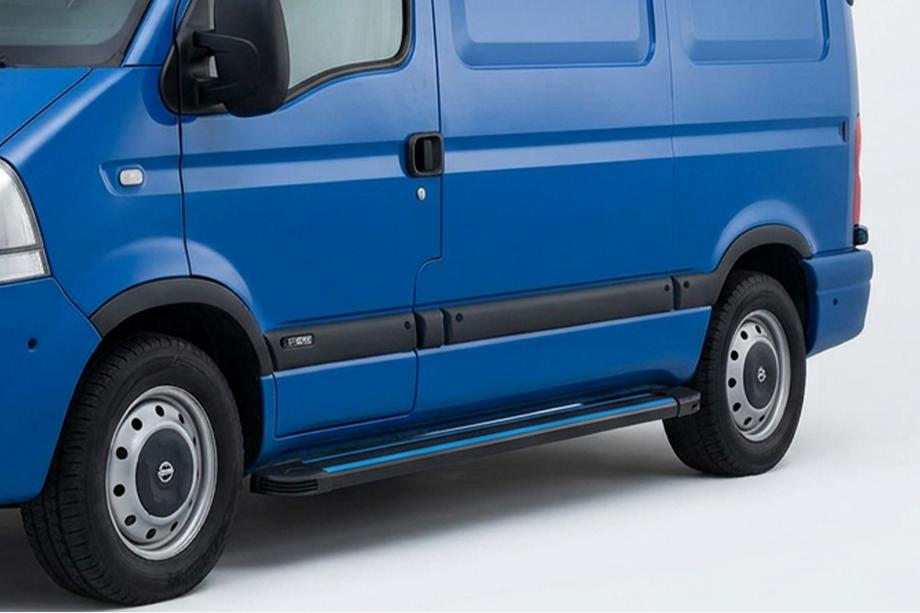 Renault Master 1998–2010 Stranske stopnice Maya Blue (2 kos, aluminij) Image