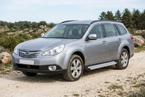 Subaru Outback 2009–2014 Bočne stopnice Maya V2 (2 kosa, aluminij) fotografija 1