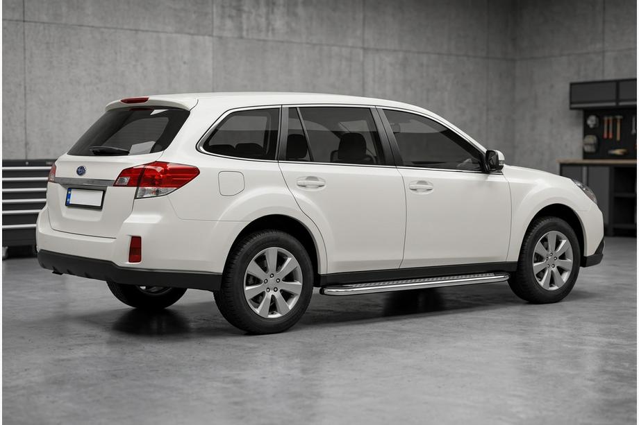 Subaru Outback 2009–2014 Stranske stopnice Maydos V2 (2 kosa, aluminij/nerjavno jeklo) Image