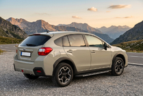Subaru XV 2011–2017 Stranske stopnice Bosphorus Grey (2 kos., aluminij) fotografija 1