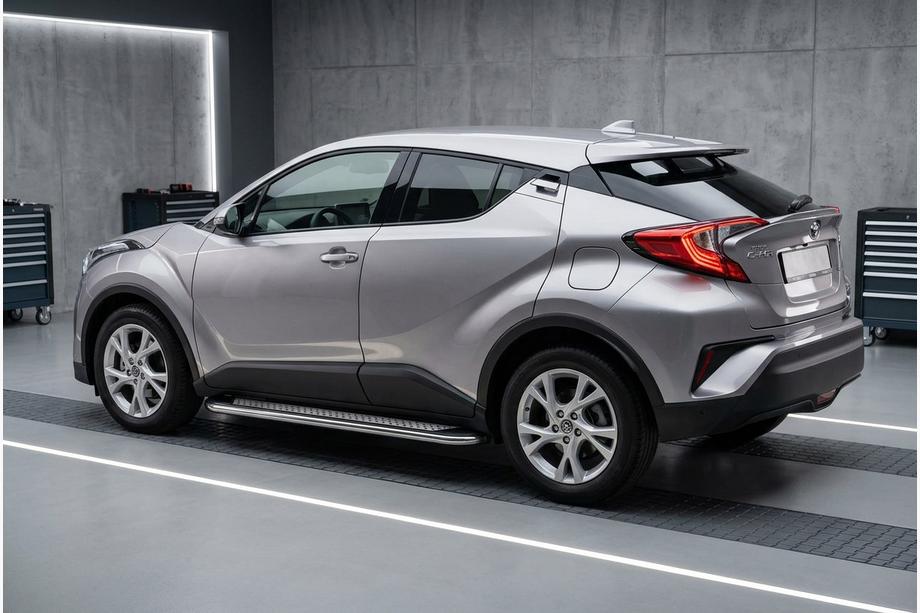 Toyota C-HR 2016–2023 Stranske stopnice Maydos V2 (2 kosa, aluminij) Image