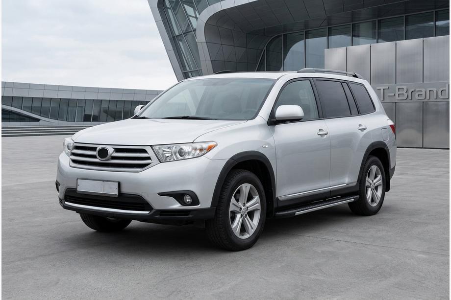 Toyota Highlander 2008–2013 Stranske stopnice Bosphorus Grey (2 kos., aluminij) Image