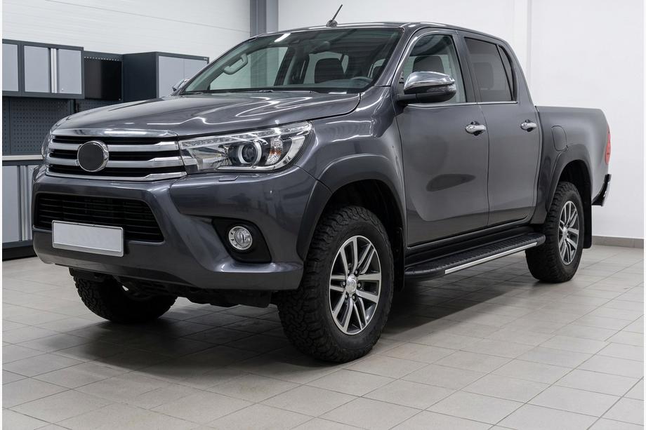 Toyota Hilux 2015– Stranske stopnice Bosphorus Grey (2 kos., aluminij) Image