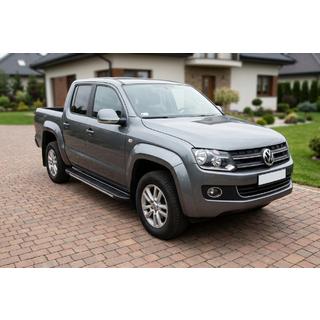 Stranske stopnice Bosphorus Grey (2 kos., aluminij) Volkswagen Amarok 2010–2022 fotografija 1