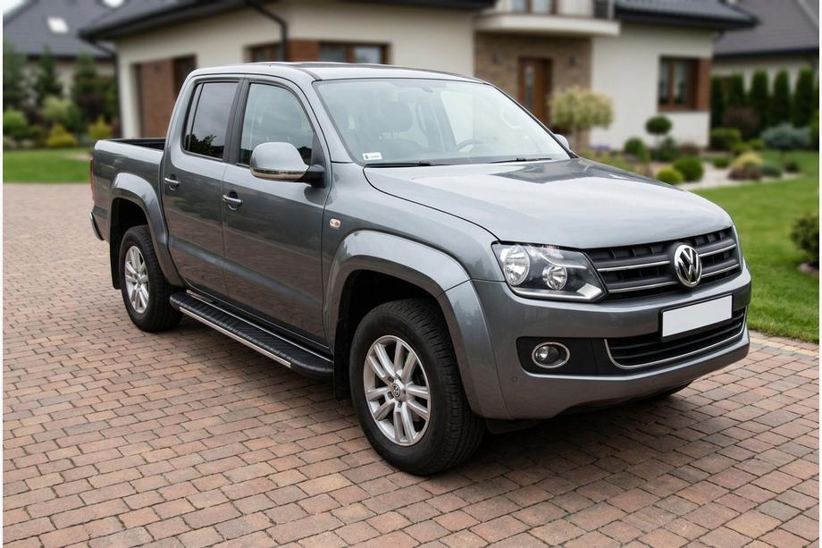 Volkswagen Amarok 2010–2022 Stranske stopnice Bosphorus Grey (2 kos., aluminij) Image