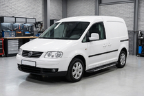 Volkswagen Caddy 2004–2010 Stranske stopnice Bosphorus Grey (2 kos., aluminij) Maxi medosna razdalja fotografija 1