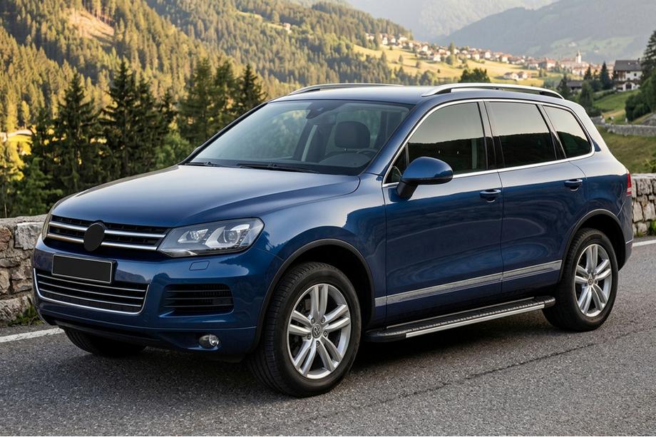 Volkswagen Touareg 2010–2018 Stranske stopnice Bosphorus Grey (2 kos., aluminij) Image