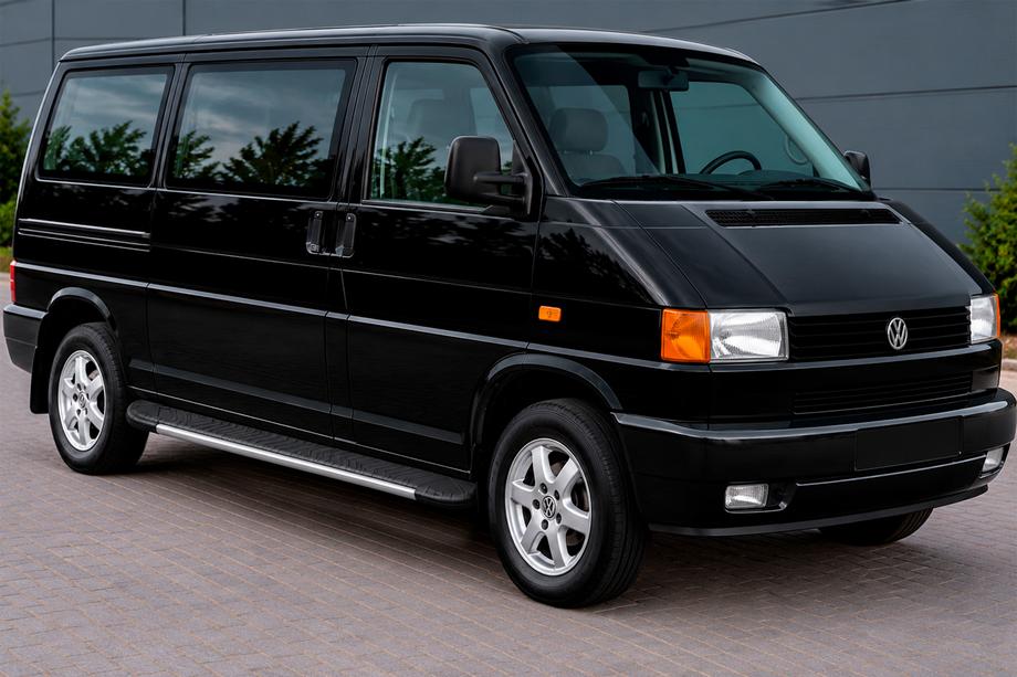 Volkswagen T4 Transporter 1990–2003 Stranske stopnice Bosphorus Grey (2 kos., aluminij) Dolga medosna razdalja Image