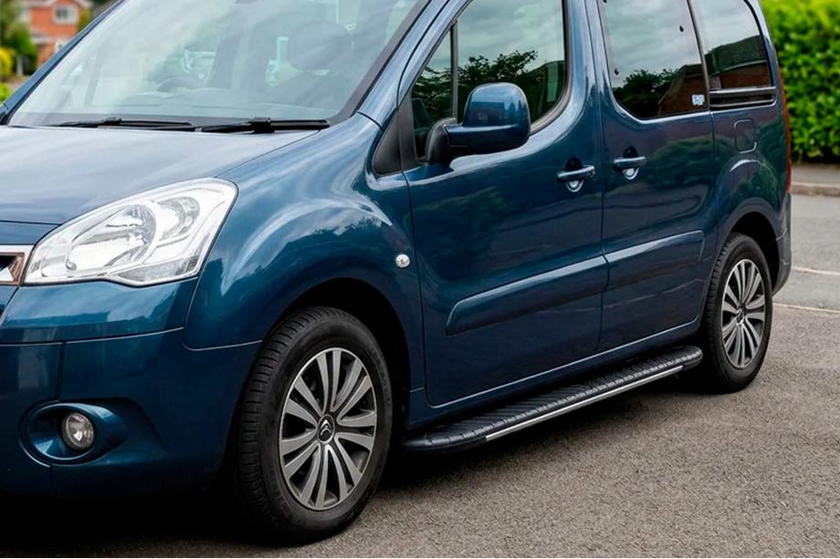 Peugeot Partner Tepee 2008–2018 Stranske stopnice Bosphorus Grey (2 kos., aluminij) Image