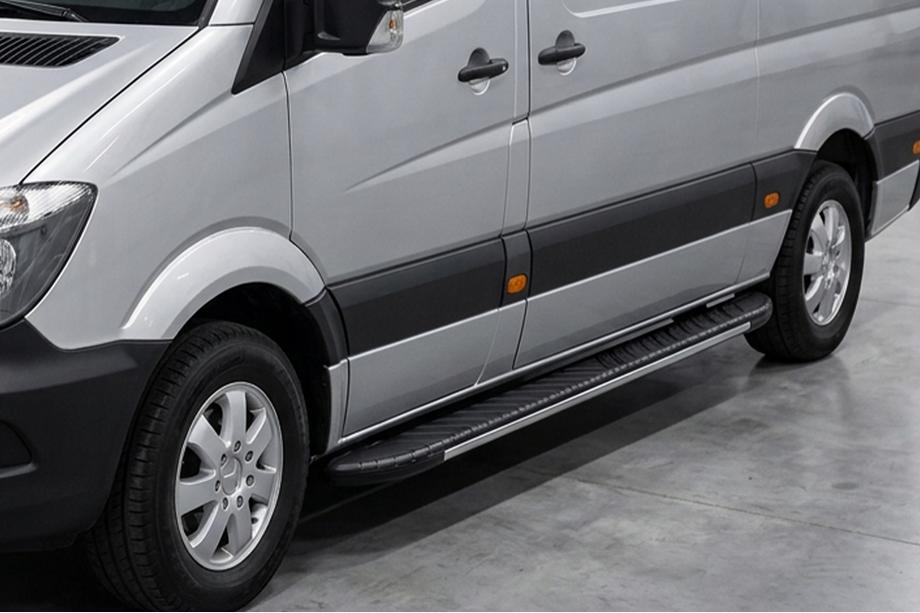 Volkswagen Crafter 2006–2016 Stranske stopnice Bosphorus Grey (2 kos., aluminij) Image