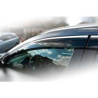 Vetrni deflektorji oken s kromirano letvijo (4 kosi, HIC) Honda CRV 2017–2022 fotografija 3