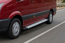 Volkswagen Crafter 2016– Bočne stopnice Maya V2 (2 kosa, aluminij) Srednja medosna razdalja fotografija 1