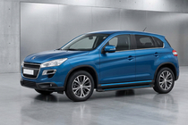 Peugeot 4008 2012–2017 Stranske stopnice Maya Blue (2 kos, aluminij) fotografija 1
