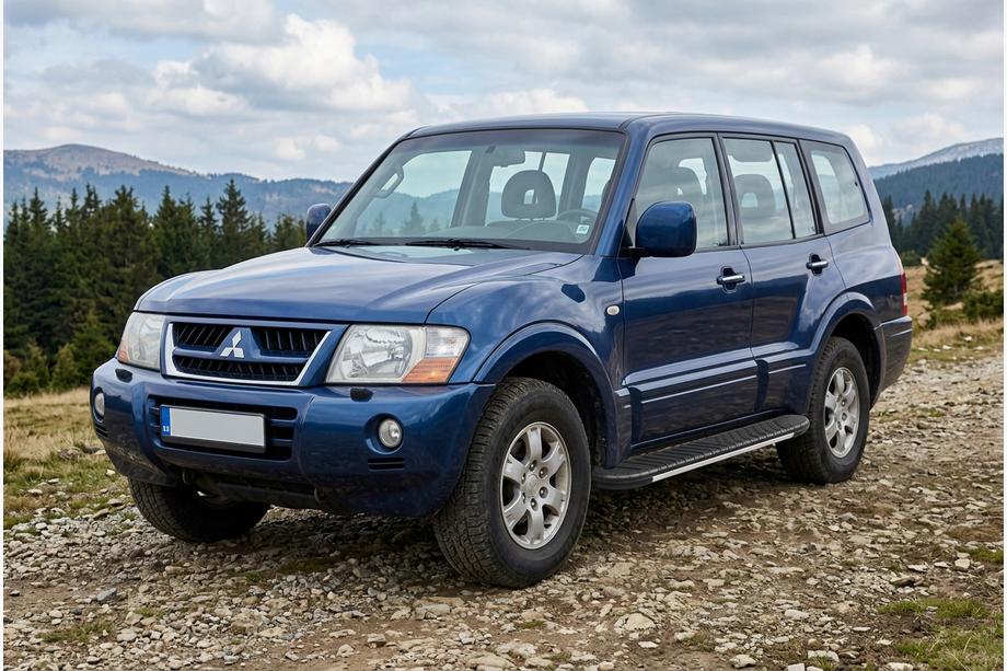 Mitsubishi Pajero Wagon III 1999–2006 Stranske stopnice Bosphorus Grey (2 kos., aluminij) Image