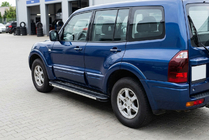 Mitsubishi Pajero Wagon III 1999–2006 Stranski pragovi Maya V1 (2 kos, aluminij) fotografija 1