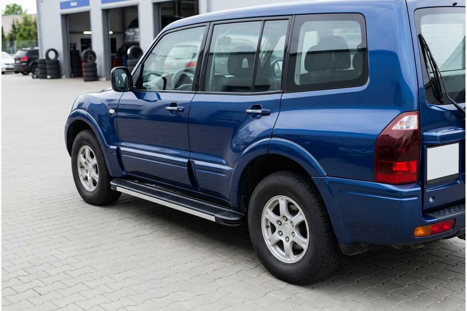Mitsubishi Pajero Wagon III 1999–2006 Stranski pragovi Maya V1 (2 kos, aluminij) Image