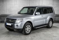 Mitsubishi Pajero Wagon IV 2006–2021 Stranski pragovi Maya V1 (2 kos, aluminij) fotografija 1