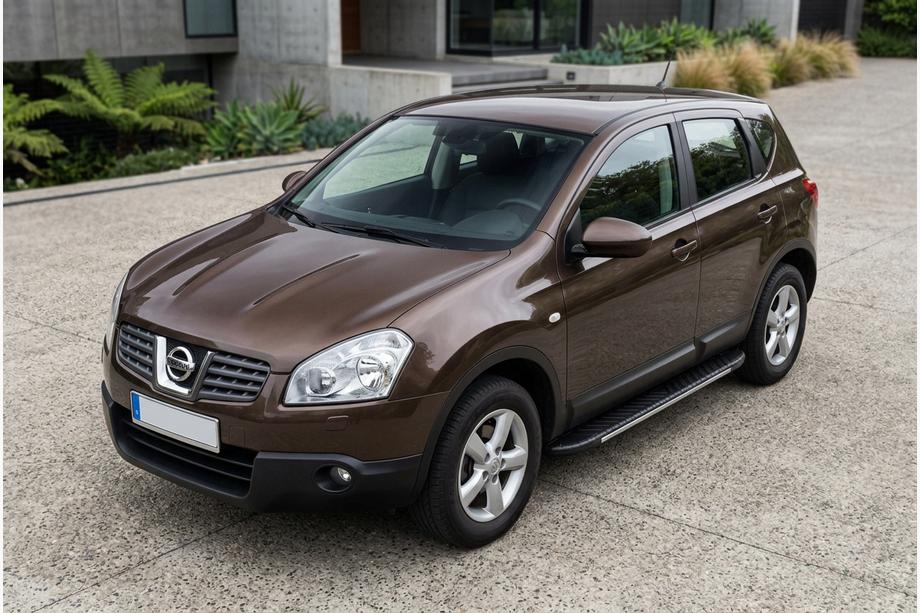 Nissan Qashqai 2007–2010 Stranske stopnice Bosphorus Grey (2 kos., aluminij) Image
