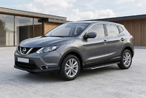 Nissan Qashqai 2014–2021 Bočne stopnice Bosphorus Grey (2 kos, aluminij) fotografija 1
