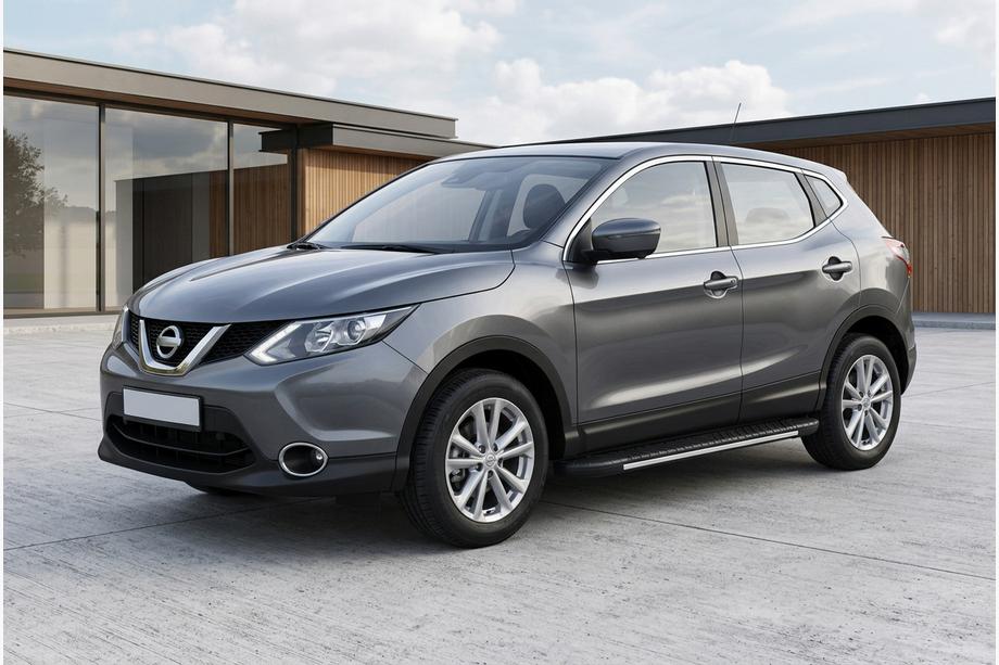 Nissan Qashqai 2014–2021 Bočne stopnice Bosphorus Grey (2 kos, aluminij) Image