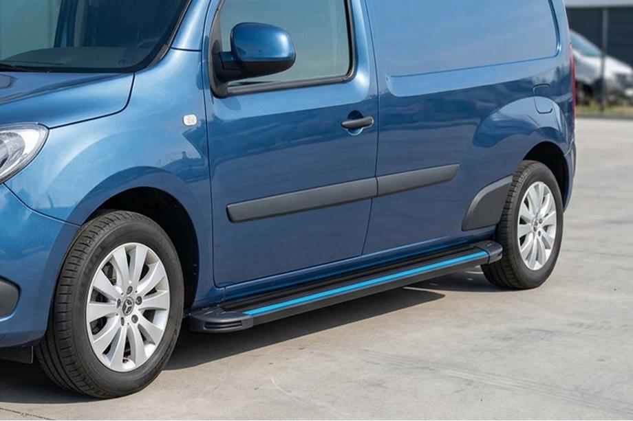 Mercedes Citan 2013–2021 Stranske stopnice Maya Blue (2 kos, aluminij) Image
