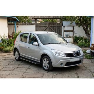 Stranske stopnice Bosphorus Grey (2 kos., aluminij) Dacia Sandero 2007–2013 fotografija 1