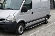 Opel Movano 2004–2010 Stranske stopnice Bosphorus Grey (2 kos., aluminij) fotografija 1
