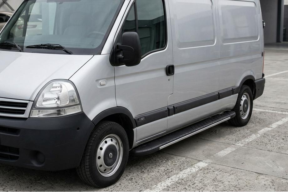 Opel Movano 2004–2010 Stranske stopnice Bosphorus Grey (2 kos., aluminij) Image