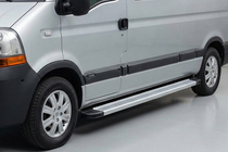 Nissan Interstar 2002–2010 Bočne stopnice Maya V2 (2 kosa, aluminij) fotografija 1