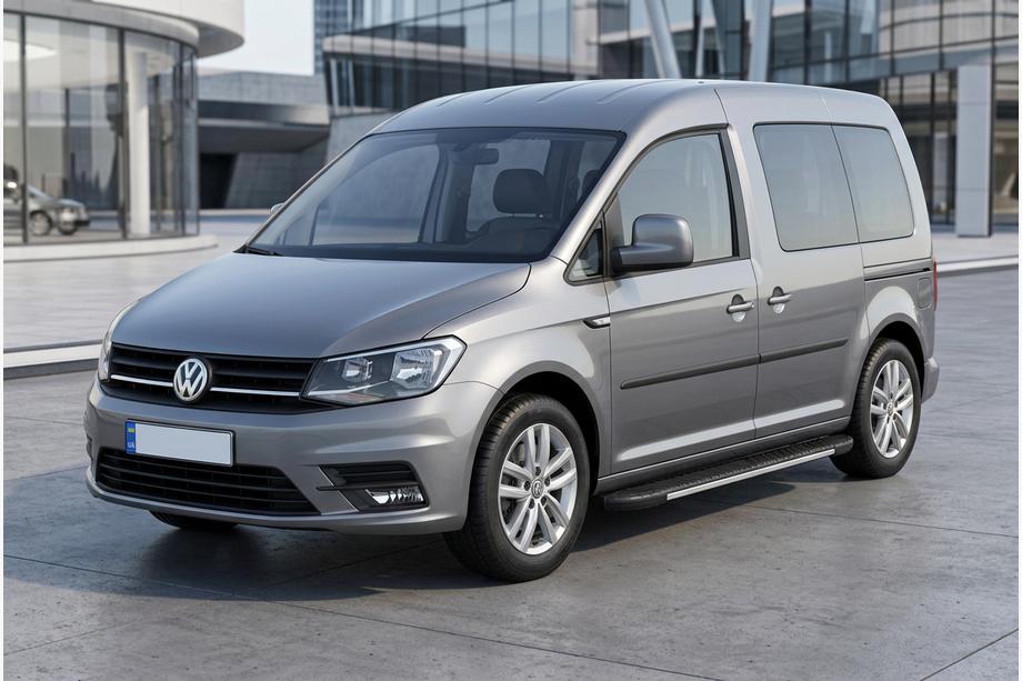 Volkswagen Caddy 2015–2020 Stranske stopnice Bosphorus Grey (2 kos., aluminij) Standardna baza Image