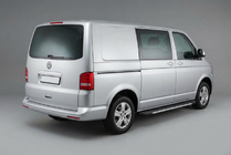 Volkswagen T5 2010–2015 Stranske stopnice Bosphorus Grey (2 kos., aluminij) Dolga medosna razdalja fotografija 1