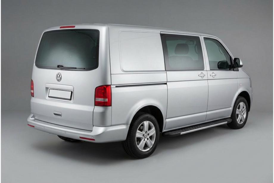Volkswagen T5 2010–2015 Stranske stopnice Bosphorus Grey (2 kos., aluminij) Dolga medosna razdalja Image