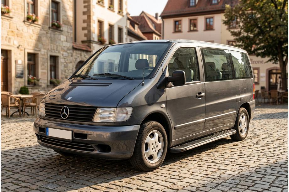 Mercedes Vito W638 1996–2003 Stranske stopnice Bosphorus Grey (2 kos., aluminij) Image