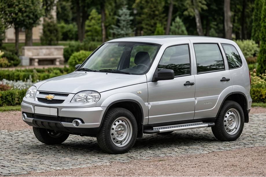 Chevrolet Niva 1998–2020 Bočne stopnice New Vision Grey (2 kos, aluminij) Image