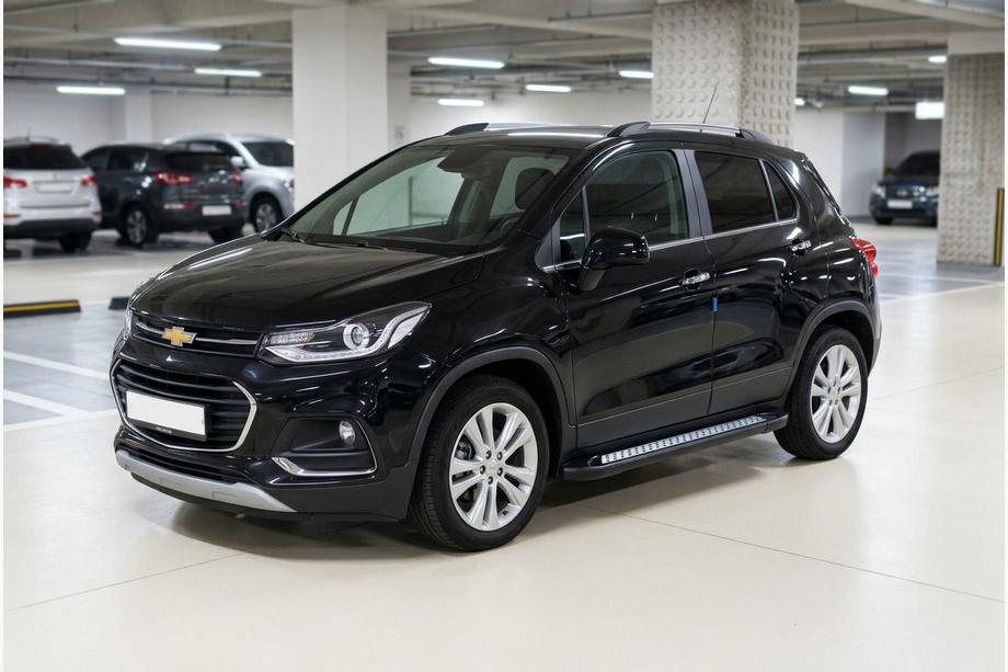 Chevrolet Trax 2012–2023 Stranske stopnice New Vision Black (2 kosa, aluminij) Image