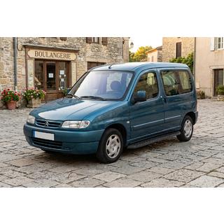 Stranski pragovi Tayga Black (2 kosa, aluminij) Citroen Berlingo 1996–2008 fotografija 1