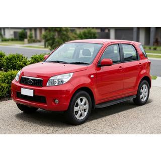 Stranski pragovi Tayga Black (2 kosa, aluminij) Daihatsu Terios 2006–2017 fotografija 1