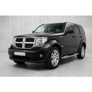 Bočne stopnice Tayga V2 (2 kosa, aluminij) Dodge Nitro 2006–2011 fotografija 1