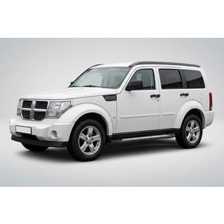 Stranske stopnice New Vision Black (2 kosa, aluminij) Dodge Nitro 2006–2011 fotografija 1