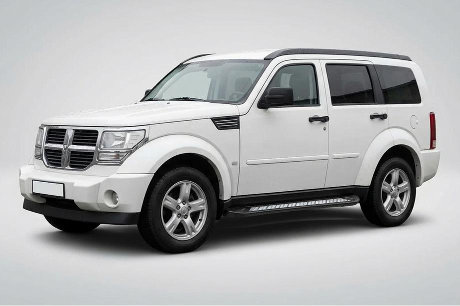 Dodge Nitro 2006–2011 Stranske stopnice New Vision Black (2 kosa, aluminij) Image