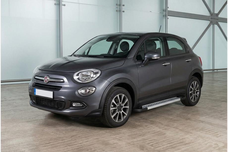 Fiat 500X 2014–2024 Bočne stopnice New Vision Grey (2 kos, aluminij) Image