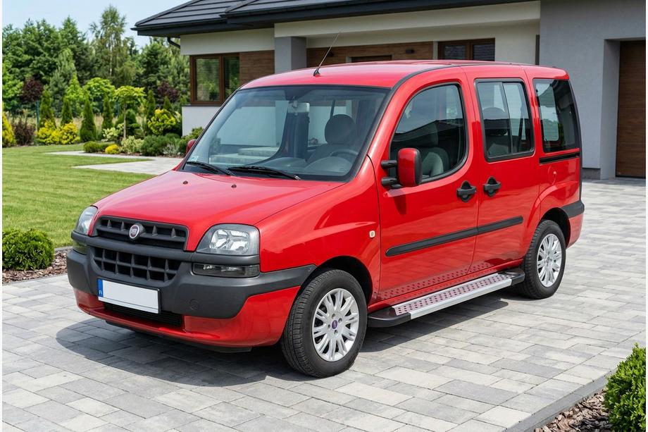 Fiat Doblo I 2001–2005 Bočne stopnice New Vision Grey (2 kos, aluminij) Image
